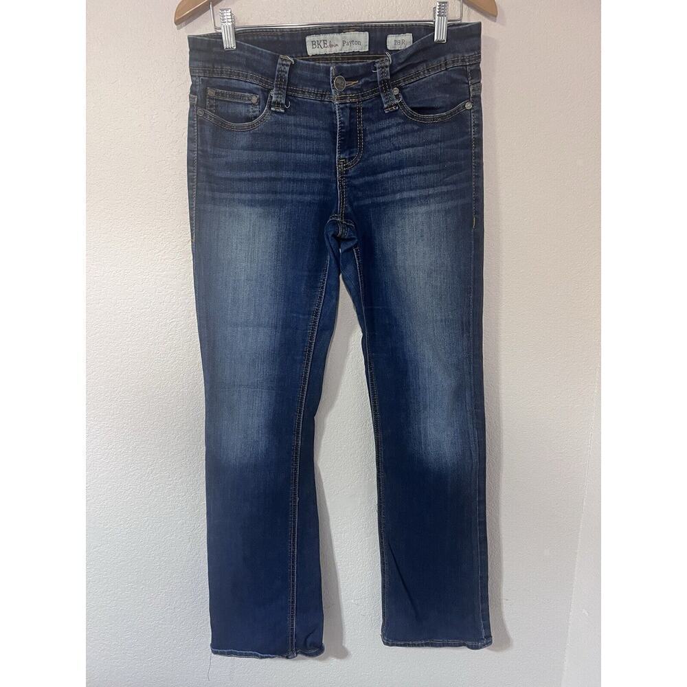 Buckle BKE Payton Bootcut Jeans Womens Size 26 Dark Wash Blue Low Rise 28x31 1/2